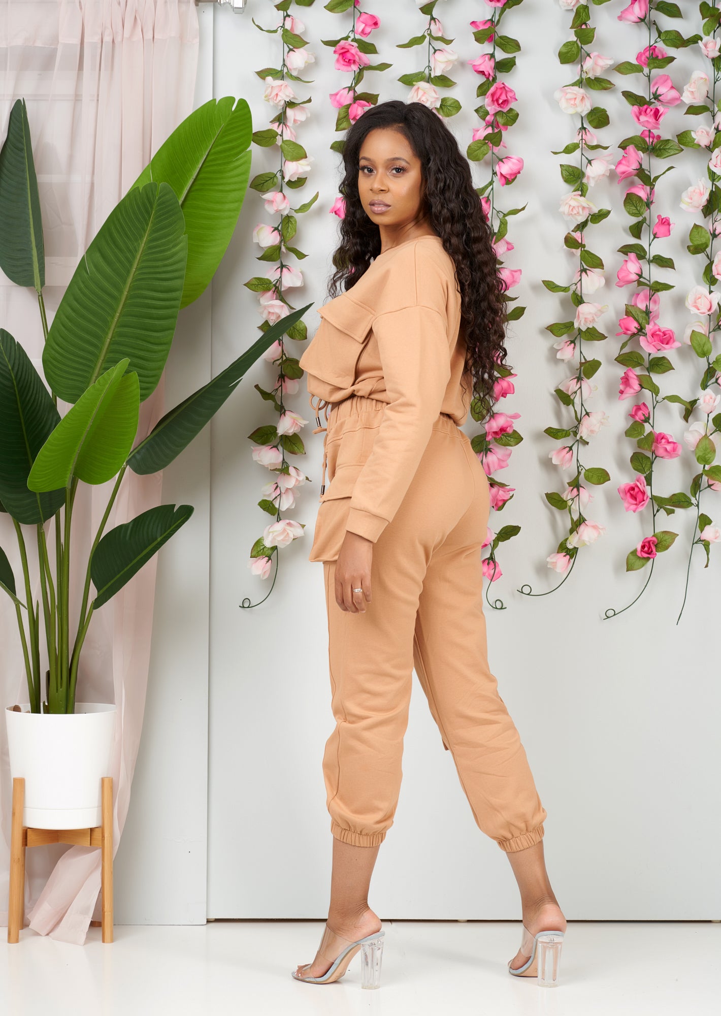 Luxe Essential Jogger Set (Camel)-NYCOWLL