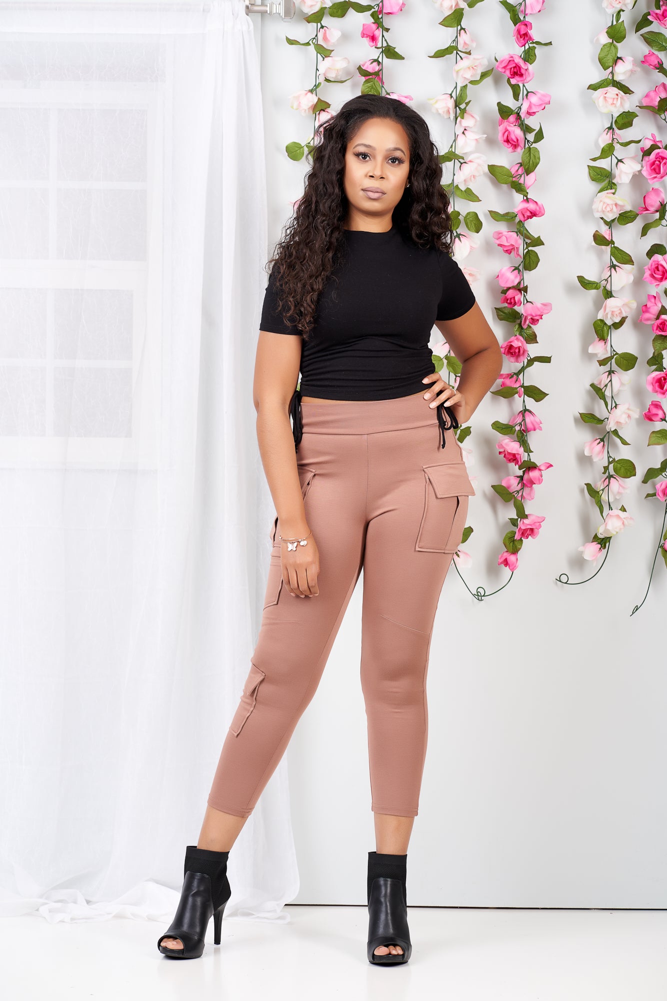 So Comfy Cargo Stretch Pants (Camel)-NYCOWLL