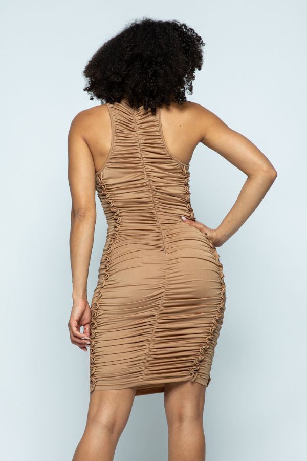 She's A Queen Ruched Dress-NYCOWLL