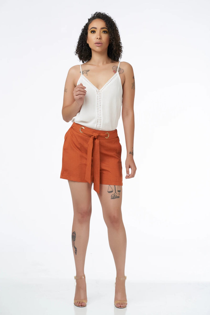 Malibu Dress Shorts - Rust Orange-NYCOWLL