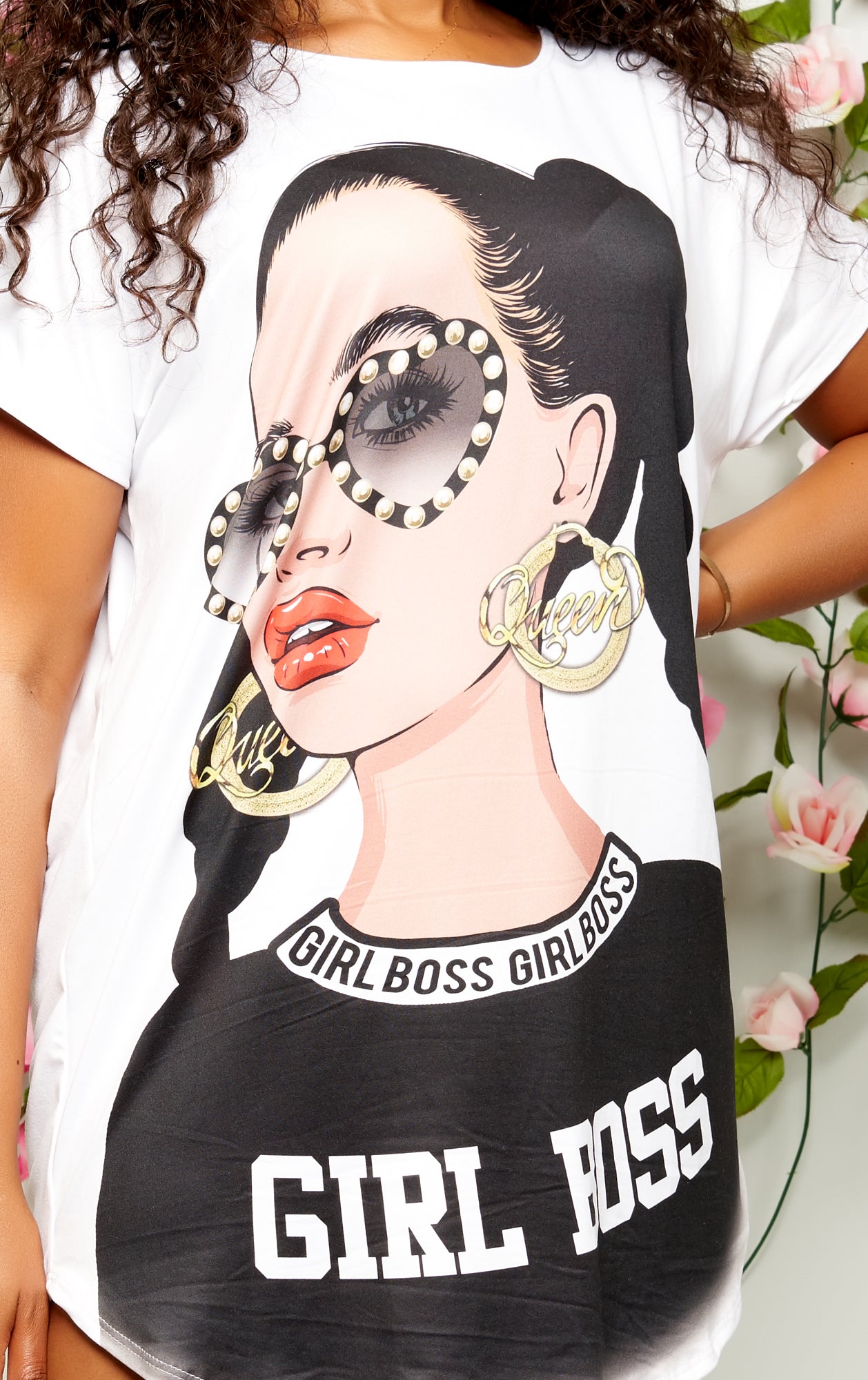 Girl Boss T-Shirt Dress-NYCOWLL