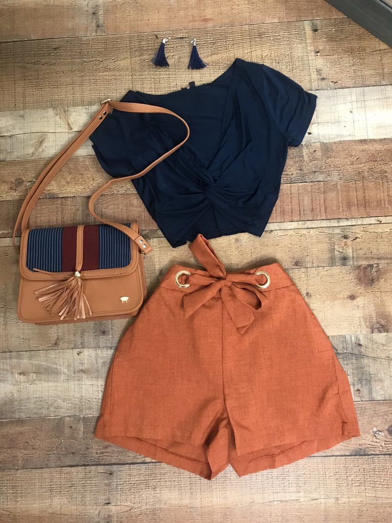 Malibu Dress Shorts - Rust Orange-NYCOWLL