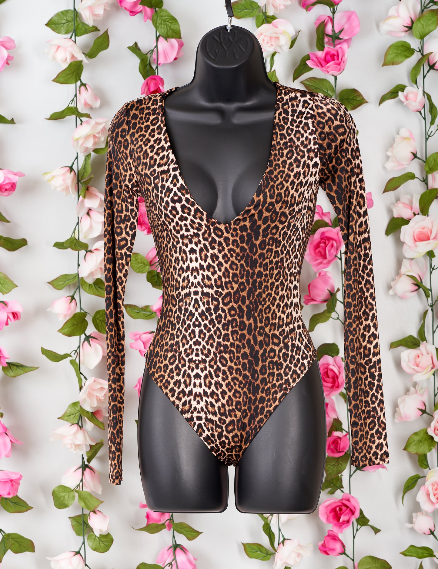 She's Fire Leopard Print Bodysuit-NYCOWLL