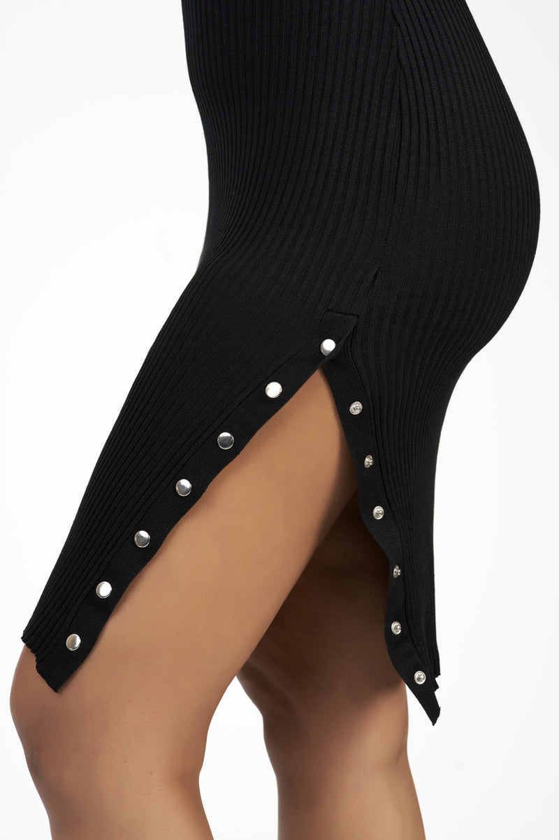 Stunning Ribbed Sweater Dress-NYCOWLL